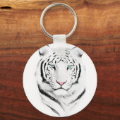 Siberian White Tiger Sleutelhanger (Voorkant)