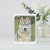 Siberië Husky 9L69D-14 Briefkaart (Staand voorkant)