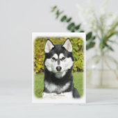 Siberië Husky 9P046D-49 Briefkaart (Staand voorkant)