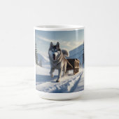 Sibérie Husky Élégant café Mug (Centre)