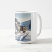 Sibérie Husky Élégant café Mug (Devant droit)
