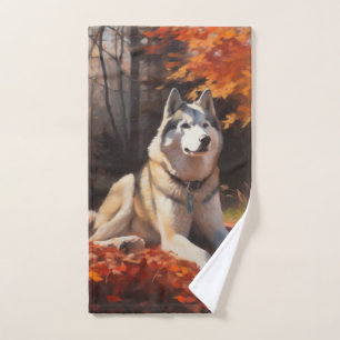 Sibérie Husky en automne Feuilles automne Inspire