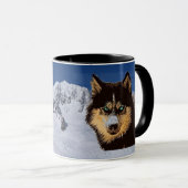Sibérie Husky Mug (Devant droit)