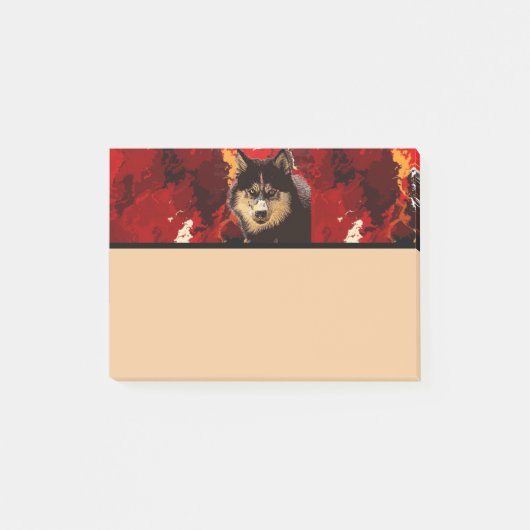 Sibérie Husky Post-It Noes (Devant)