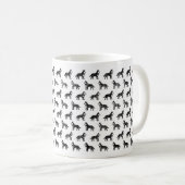 Sibérie Husky Sketch Design Mug (Devant droit)