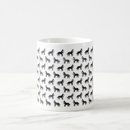Sibérie Husky Sketch Design Mug (Centre)