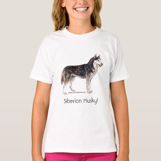 Siberië Husky! T-shirt (Voorkant)