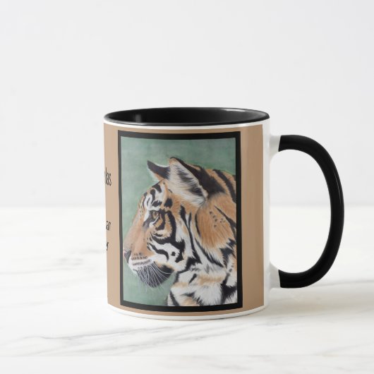 Sibérie Tiger Personnaliser NOM Coffee Mug Cup (Droite)