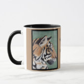 Sibérie Tiger Personnaliser NOM Coffee Mug Cup (Gauche)