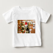 Sibérien Husky Christmas Tree Tshirt Tee - shirt (Devant)