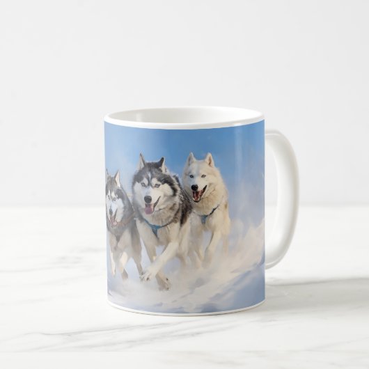 Siberisch Husky-pakket Koffiemok (Voorkant rechts)