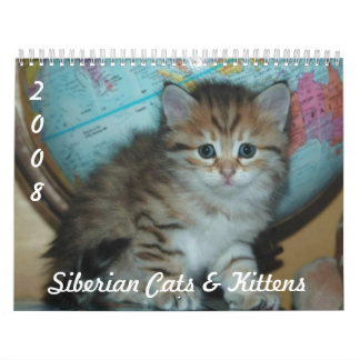 Siberische CATS & KITTENS CAL2008 Kalender