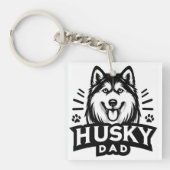 Siberische Geest: Het vaderschap omarmen als Husky Sleutelhanger (voorkant)