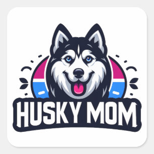 Siberische geest: Voeding van liefde als een Husky Vierkante Sticker