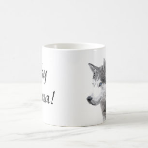 Siberische Huskies Hond, Husky Moeder Koffiemok