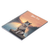 Siberische Husky bij het meer Notitieboek (Linkerzijde)