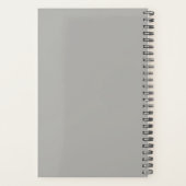 Siberische Husky Bubble Gum Hond Dieren Monogram Planner (Achterkant)