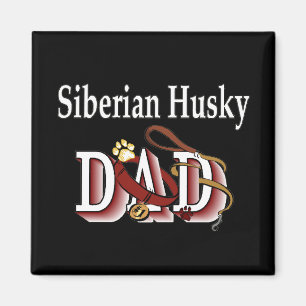 Siberische husky dad Magnet Magneet