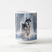 Siberische Husky Elegant Coffee Mok (Center)