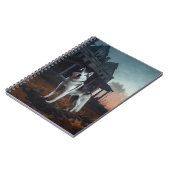 Siberische Husky Halloween eng Notitieboek (Linkerzijde)