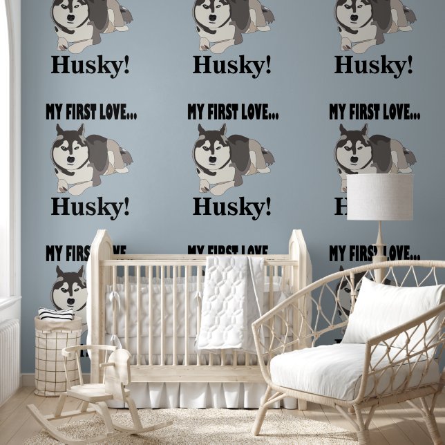 Siberische Husky Hond Pet Siberische Husky Behang (Kinderen)