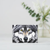 Siberische Husky-hond Visitekaartje (Staand voorkant)