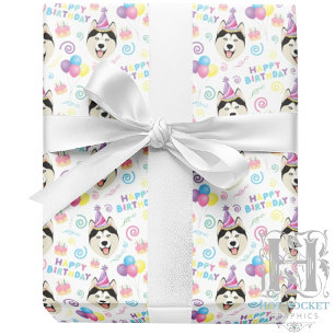 Siberische Husky Inpakpapier