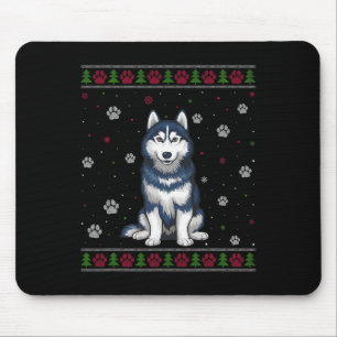 Siberische Husky Kersttrui Xmas Huisdier Dier D Muismat