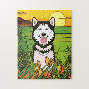Siberische Husky Legpuzzel