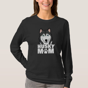 Siberische Husky Moeder Hond Poot T-shirt