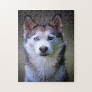 Siberische Husky Puzzels. Legpuzzel