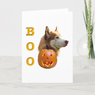 Siberische Husky (rood) Boo Kaart