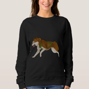 Siberische Husky slee hond rood Trui
