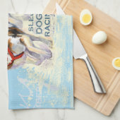 siberische husky slond theedoek (Quarter Fold)