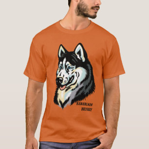 siberische husky t-shirt