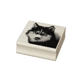 Siberische Husky Wood Art Stamp Rubberstempel (Stempel)