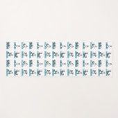 Siberische Husky yoga pose Yogamat (Voorkant (horizontaal))