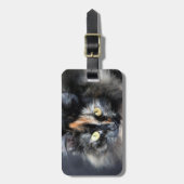 Siberische kat bagagelabel (Voorkant verticaal)