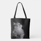 Siberische kat-Canvas tas (Achterkant)