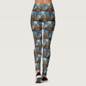 Siberische kat Halloween Spooky Leggings (Achterkant)