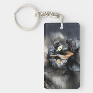 Siberische kat sleutelhanger