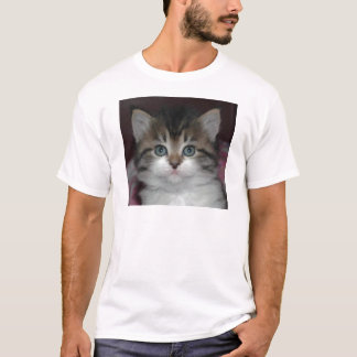 Siberische tablet/White Kitten T-shirt
