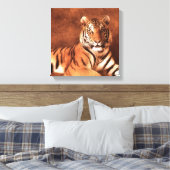 Siberische tijger kunst - Canvas Afdruk (Insitu (Slaapkamer))