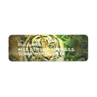 Siberische tijger retour adres label