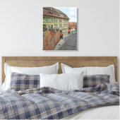 Sibiu bâtiments anciens vue impression de toile (Insitu(Chambre))