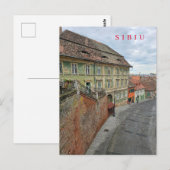 Sibiu vieux bâtiments vue carte postale (Devant / Derrière)
