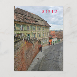 Sibiu vieux bâtiments vue carte postale