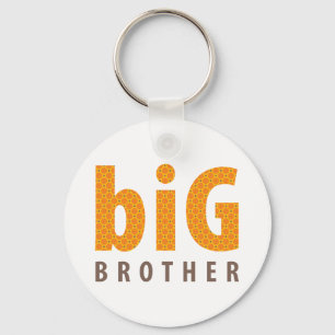SIBLINGS COLLECTIE - grote broer {oranje} Sleutelhanger