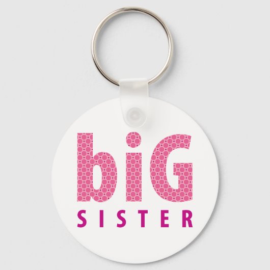 SIBLINGS COLLECTIE - grote zus {roze} Sleutelhanger (Voorkant)