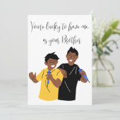 Siblings Day "Je hebt het geluk dat je me hebt" —  Feestdagenkaart (Staand voorkant)